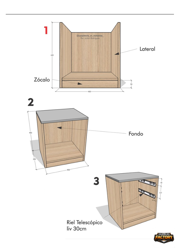 Planos Muebles de Melamina